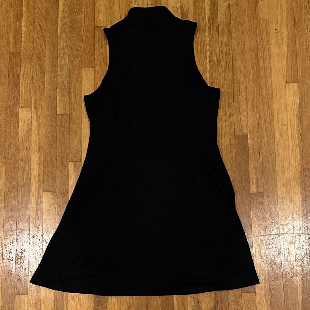 Heledo | Women’s Black Sleeveless Dress with Shorts Set - Picture 16 of 16
